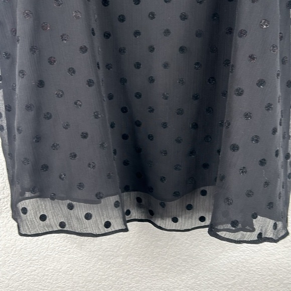 Torrid Black Velvet Polka Dot Spaghetti Strap Camisole Tank Top Size Medium - Picture 3 of 6